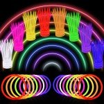 100 Pack 8" Glow Sticks for 4th of July