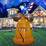 6FT Inflatable Liberty Bell for 4th of July