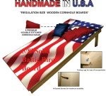Patriotic American Flag Cornhole Game Set