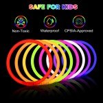 100 Pack 8" Glow Sticks for 4th of July