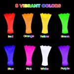 100 Pack 8" Glow Sticks for 4th of July