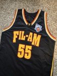 Filam Napoli Filipino Basketball Jersey - Black