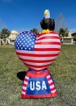 5-Foot Patriotic Inflatable Heart for July 4th