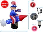6-Foot Inflatable Uncle Sam for 4th of July