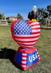 5-Foot Patriotic Inflatable Heart for July 4th