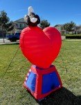 5-Foot Patriotic Inflatable Heart for July 4th