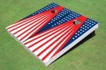 Customizable Patriotic Flag Cornhole Board Set