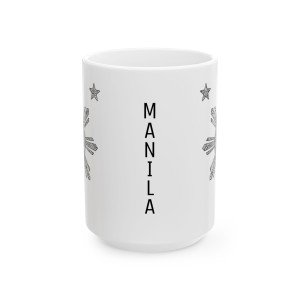 Patriotic Manila Ceramic Mug – 4th of July Gift