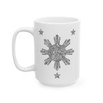 Patriotic Manila Ceramic Mug – 4th of July Gift