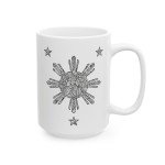 Patriotic Manila Ceramic Mug – 4th of July Gift