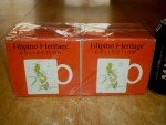 Philippines Flag & Map Coffee Mugs Set of 2