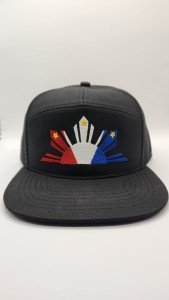 Philippines Flag Logo 7 Panel Hat Cap
