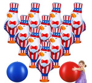 27" 4th of July Inflatable Bowling Set for Kids