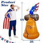 6FT Inflatable Liberty Bell for 4th of July