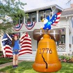 6FT Inflatable Liberty Bell for 4th of July