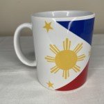 Filipino National Flag 11oz Mug Wraparound Philippines Sun Stars White