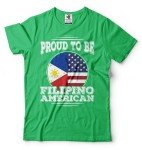 Proud To Be Filipino American Philippines Filipino Heritage T shirt