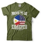 Proud To Be Filipino American Philippines Filipino Heritage T shirt