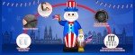 Uncle Sam & Eagle 4th of July Inflatables