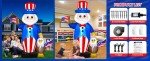 Uncle Sam & Eagle 4th of July Inflatables