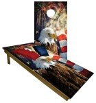 Patriotic American Eagle Cornhole Board Set