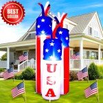 4ft Patriotic Firecracker Inflatable for 4th of July