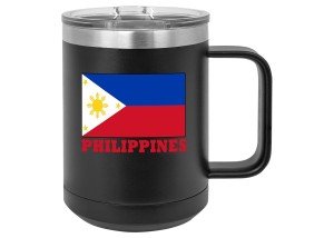 Philippines Flag 15oz Stainless Steel Coffee Mug