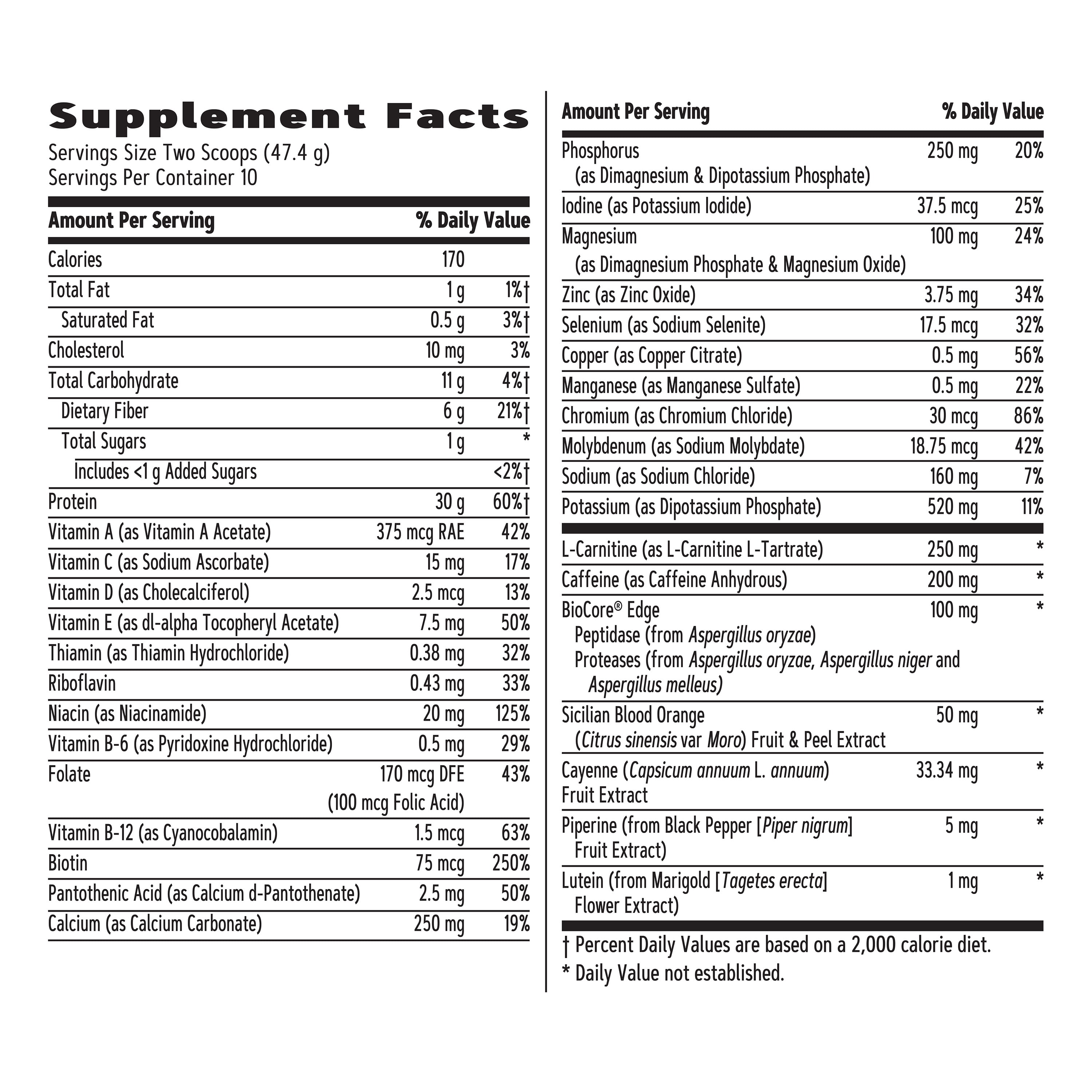 Chocolate High Protein Lean Shake + Energy 1.67 lbs