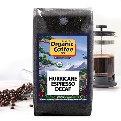 Organic Decaf Hurricane Espresso Whole Bean Coffee 2lb