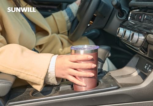 Sunwill Rose Gold Insulated Wine Glass - 20oz
