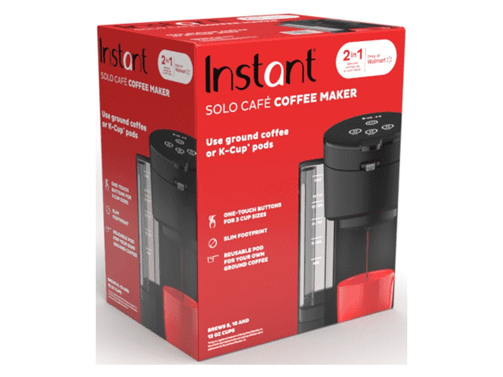 Black 2-in-1 Coffee Maker for K-Cup Pods
