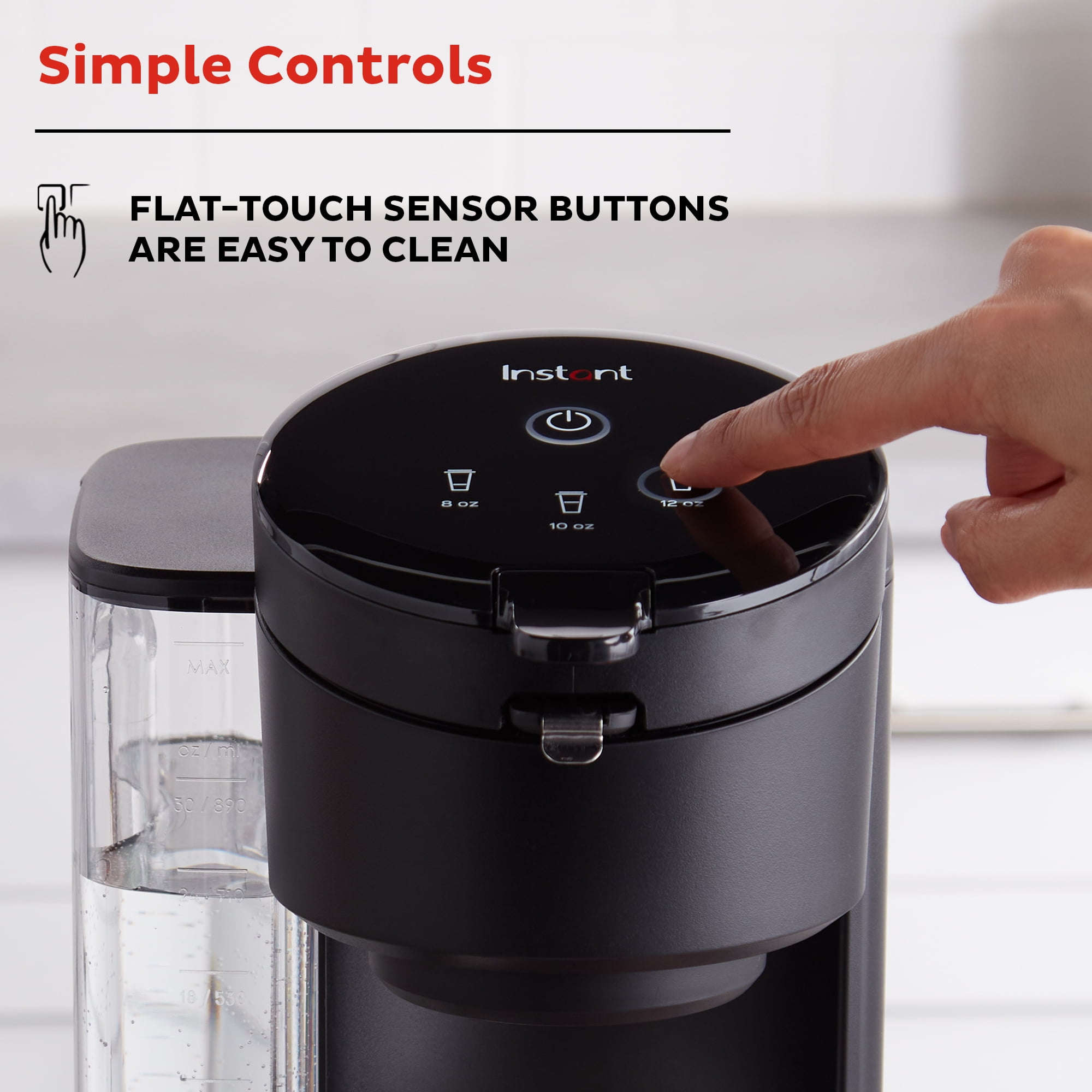 Black 2-in-1 Coffee Maker for K-Cup Pods