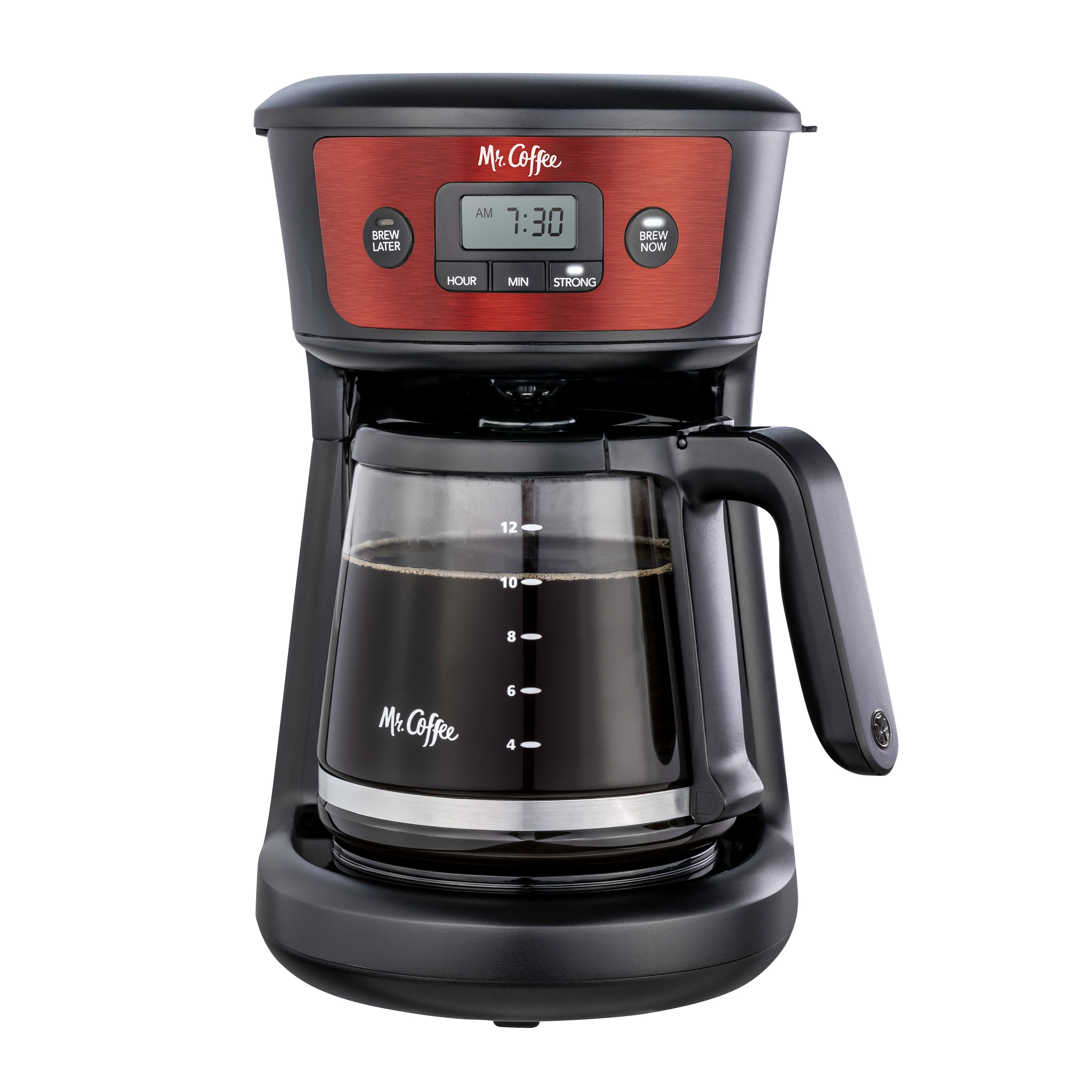 Programmable Drip Coffee Maker - 12-Cup, Red