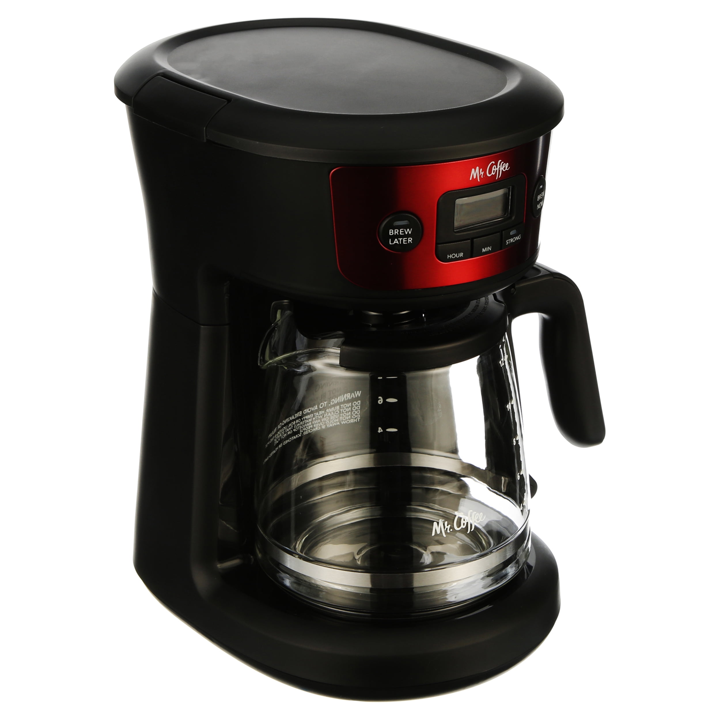 Programmable Drip Coffee Maker - 12-Cup, Red