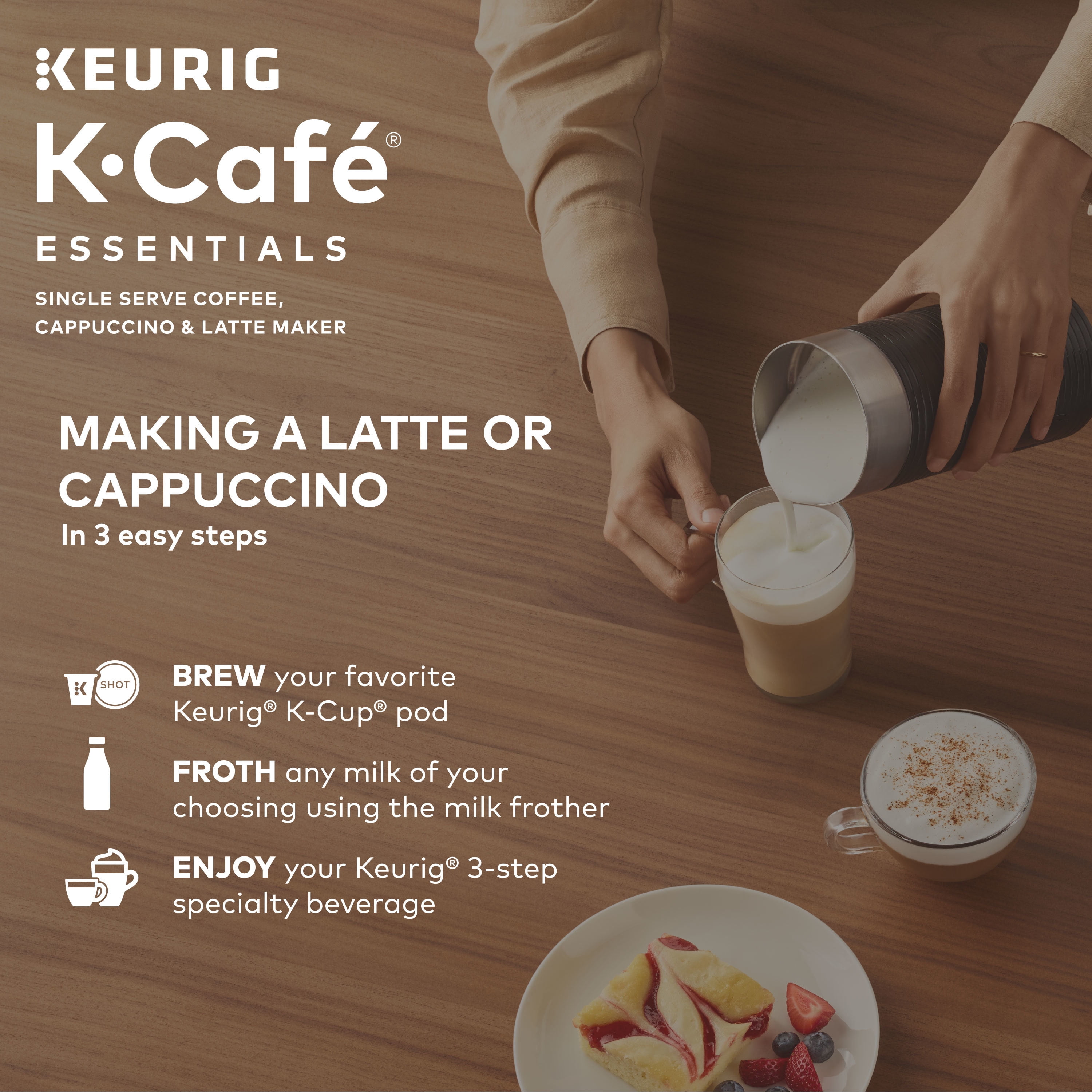 Keurig K-Café Single Serve Coffee Maker, Black
