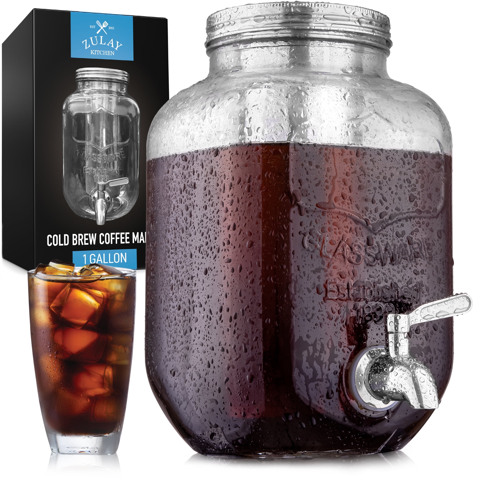 Extra-Thick Glass Cold Brew Coffee Maker