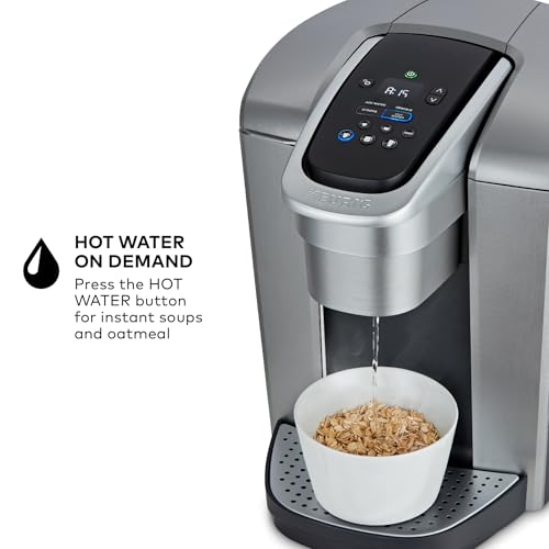 Keurig K-Elite Single-Serve Coffee Maker, Brushed Silver