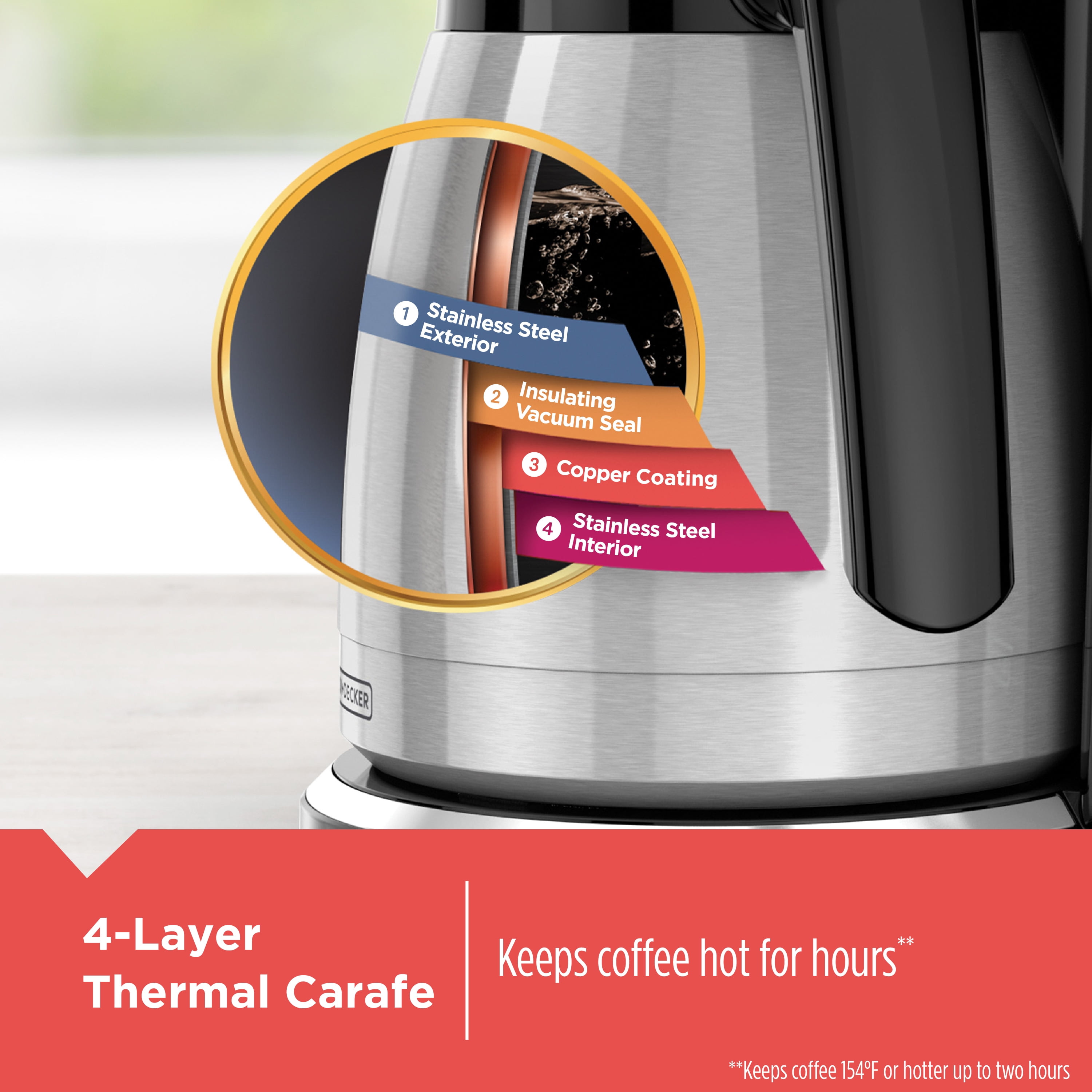 12 Cup Black Drip Coffee Maker by BLACK+DECKER