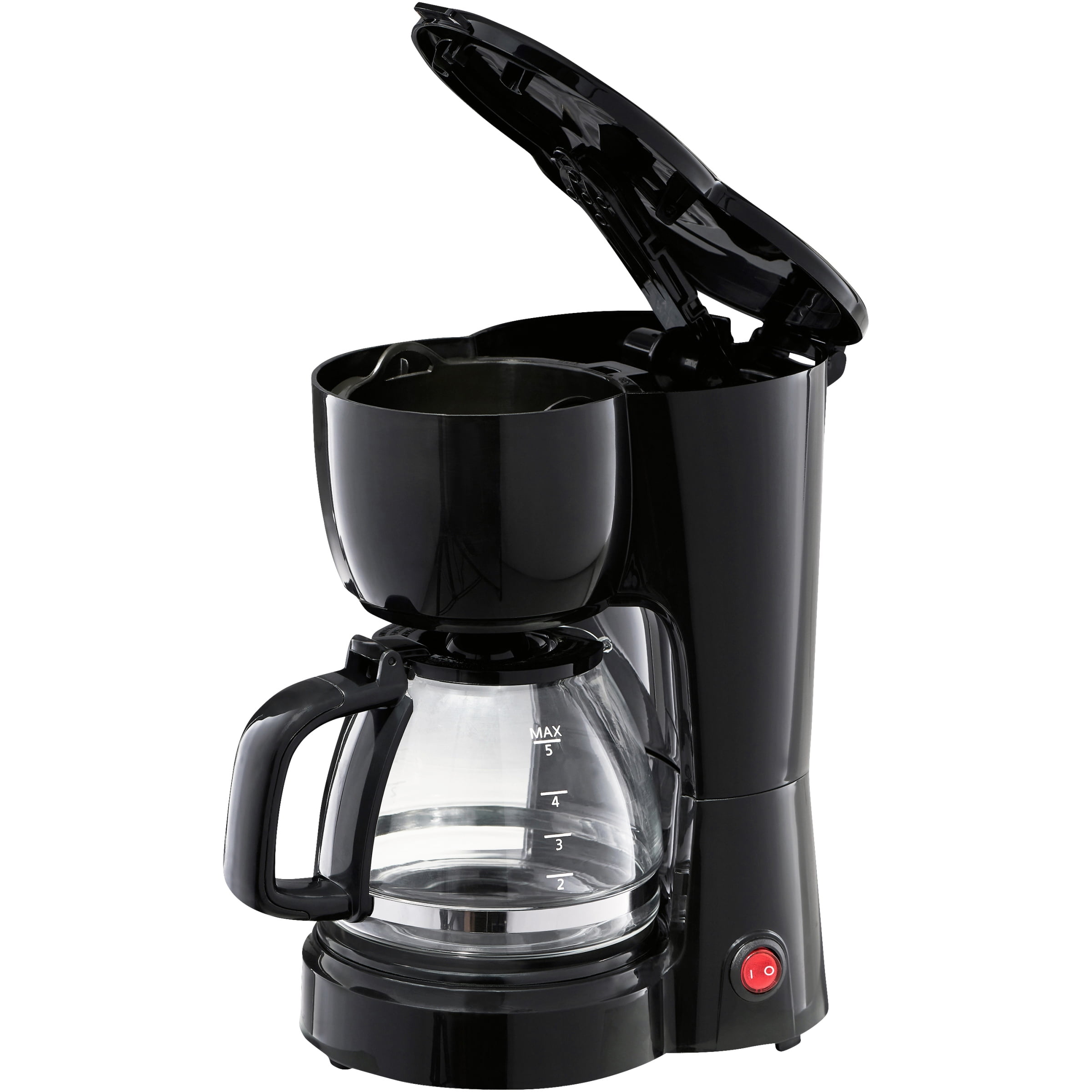 Mainstays Black 5 Cup Drip Coffee Maker