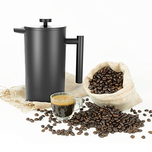 Utopia Kitchen French Press Coffee Maker, Black