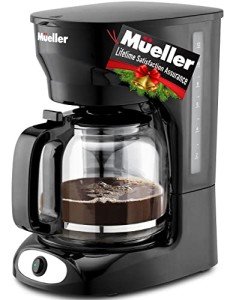 Mueller 12-Cup Drip Coffee Maker: Auto Warm Feature, Anti-Drip