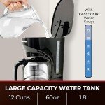 Mueller 12-Cup Drip Coffee Maker: Auto Warm Feature, Anti-Drip