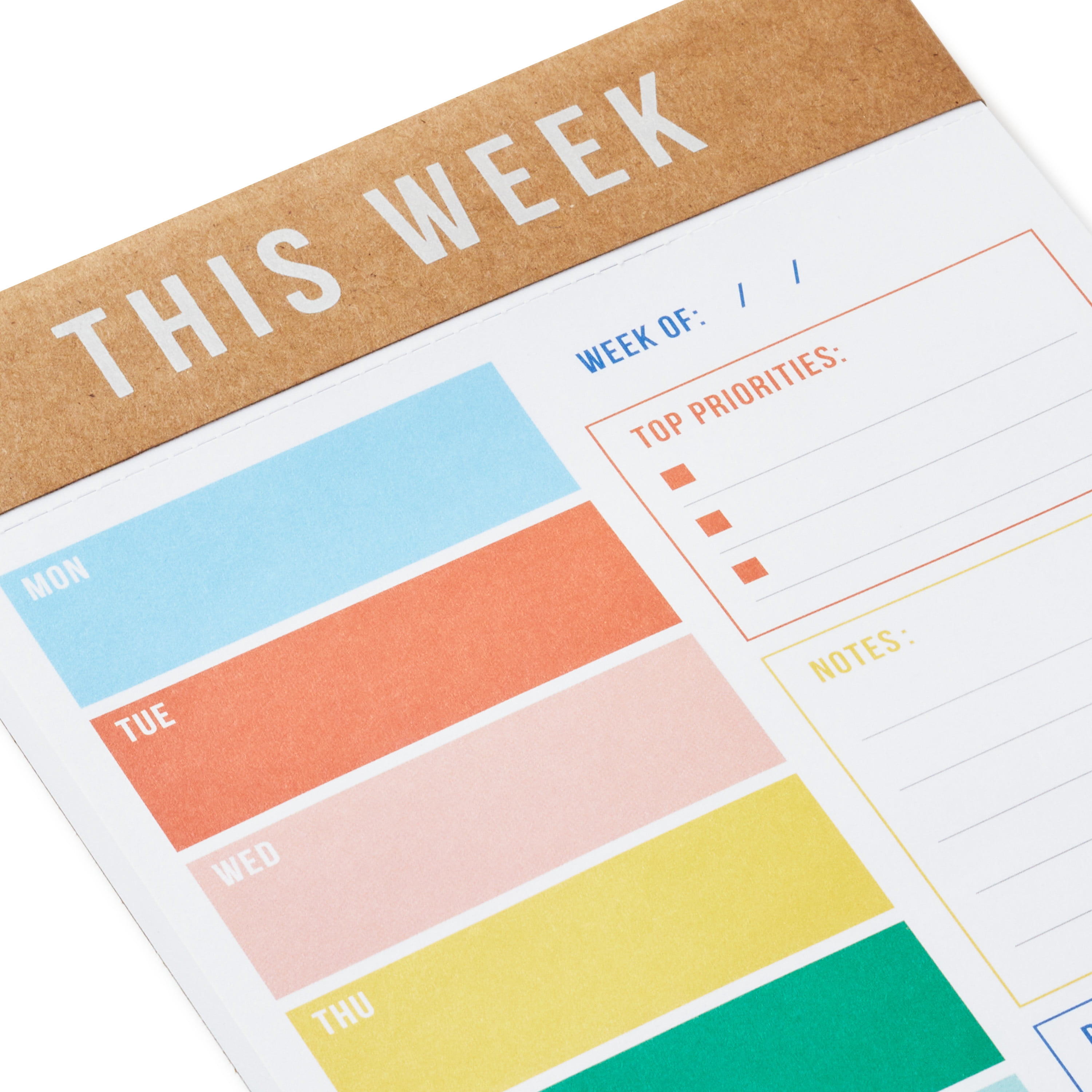 Hallmark Note Pad, Weekly Planner, 100 sheets