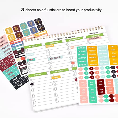 2023 Weekly Scheduler and Checklist Notepad