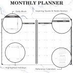 3-Year Monthly Planner with Tabs and Pockets