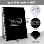 Office Planner Jan 2023- Dec 2024 Monthly Calendar Planner - 9 × 11 Time Management Personal Planner Hard PVC Cover with Spiral Bound