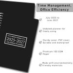 Office Planner Jan 2023- Dec 2024 Monthly Calendar Planner - 9 × 11 Time Management Personal Planner Hard PVC Cover with Spiral Bound
