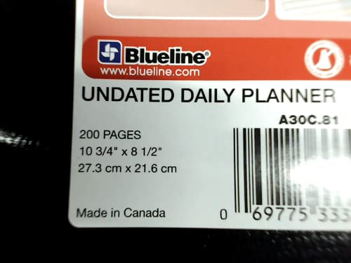 Black NotePro Daily Planner - 200 Pages