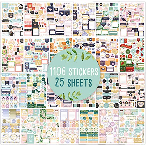 Greenery Planner Stickers - Stunning Gold Foil Designs