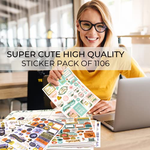 Greenery Planner Stickers - Stunning Gold Foil Designs